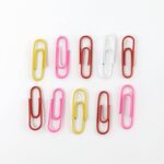 Vinyl-Coated Paper Clips - (10 Pc / Set) - Sleeve Design by Nari Haat, Indian ethnic wear, women clothing, designer suit