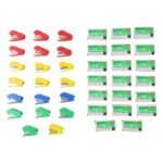 Mini Stapler Set Staples – Assorted Colors | No.10 Staplers with Pins (20 pcs Set) - Sleeve Design by Nari Haat, In...