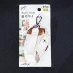 Golf Tees Holder & Mini Ball Pouch with Carabiner - (1 Pc) - Fabric Detail by Nari Haat, Indian ethnic wear, women cl...