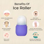 Beauty Ice Roller for Face & Eye Massage (Reusable, Purple / Without Box) - Full Detail by Nari Haat, Indian ethnic w...