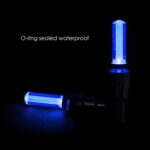 LED Flash Light lamp tyre Wheel Valve Sealing caps (2 Pc / Mix Color) - Fabric Detail by Nari Haat, Indian ethnic wea...