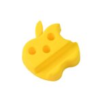 Multi-Functional Apple-Shaped Plastic Mobile Stand with Pen Holder (1 Pc / Mix Color) - Sleeve Design by Nari Haat, I...