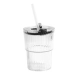 450 ML Monaco Premium Transparent Plastic Cup, Tumbler - Sleeve Design by Nari Haat, Indian ethnic wear, women clothi...