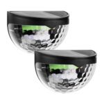 6 LED Solar Powered Wall Mount Fence Light with Honeycomb Shade Design (2 Pc Set) - Sleeve Design by Nari Haat, India...