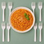 Compostable Bagasse Fork – 10 Pcs Pack - Back View by Nari Haat, Indian ethnic wear, women clothing, designer suit