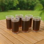 Supermom Plastic Martini Clear Glass Set (6 Pc) - Back View by Nari Haat, Indian ethnic wear, women clothing, designe...