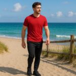 Premium Comfort Fit Men’s Track Pant - Closeup Embroidery by Nari Haat, Indian ethnic wear, women clothing, designe...