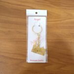 Premium Golden Metal Ram Mandir Keychain (1 Pc) - Neckline Detail by Nari Haat, Indian ethnic wear, women clothing, d...