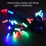 Premium Multi-Color LED Decorative String Lights (9 Mtr) - Closeup Embroidery by Nari Haat, Indian ethnic wear, women...