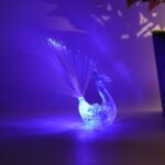 LED Fiber-Optic Peacock Decorative Night Light (1 Pc) - Neckline Detail by Nari Haat, Indian ethnic wear, women cloth...