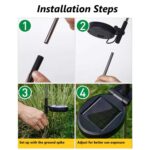 Solar Powered Warm White Starburst Firework Garden Light Set (2 Pc / 120 LED) - Closeup Embroidery by Nari Haat, Indi...