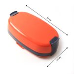 Orbit Electric Lunch Box with Dual Stainless Steel Containers Set - Closeup Embroidery by Nari Haat, Indian ethnic we...