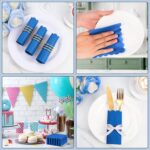 Royal Scalloped Disposable Paper Napkins (23 x 23 Cm / Approx 120 Pc) - Closeup Embroidery by Nari Haat, Indian ethni...