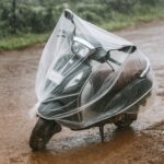 Big Plastic Activa Cover (1 Pc / 240 Cm Long Adjustable) - Closeup Embroidery by Nari Haat, Indian ethnic wear, women...