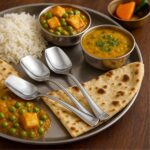 Stainless Steel Ice-Cream Spoon - (3 Pc / Set) - Back View by Nari Haat, Indian ethnic wear, women clothing, designer...