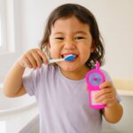 Kids Toothbrush and Fan Toy Set - Fabric Detail by Nari Haat, Indian ethnic wear, women clothing, designer suit