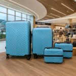 4-in-1 Luggage Set – Durable and Stylish Hard Shell Suitcase Set - Closeup Embroidery by Nari Haat, Indian ethnic w...