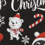 Christmas Theme Decorative Wall Sticker 90x60 cm – (1 Pc) - Closeup Embroidery by Nari Haat, Indian ethnic wear, wo...