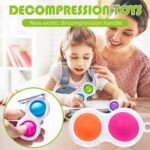 Simple Dimple Fidget Toy Mini Keychain - Back View by Nari Haat, Indian ethnic wear, women clothing, designer suit