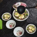 5 Pc Pudding Set used as a cutlery set for serving food purposes and sweet dishes - Fabric Detail by Nari Haat, India...