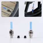 LED Flash Light lamp tyre Wheel Valve Sealing caps (2 Pc / Mix Color) - Full Detail by Nari Haat, Indian ethnic wear,...