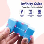 Infinity Cube Fidget Toy Stress Relief Hand Puzzle for Kids & Adults 1 Pc - Full Detail by Nari Haat, Indian ethnic w...