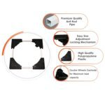 Adjustable Heavy-Duty Fridge and Washing Machine Stand Base Trolley 50x50 cm - Back View by Nari Haat, Indian ethnic ...