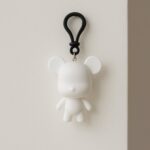 Cute Cartoon Bear Keychain (1 Pc) - Fabric Detail by Nari Haat, Indian ethnic wear, women clothing, designer suit