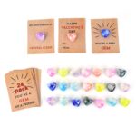 Heart-Shaped Crystal Gem Valentines with Gift Cards (24 Pc) - Neckline Detail by Nari Haat, Indian ethnic wear, women...
