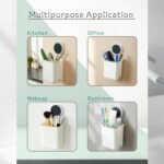 Wall Mounted Bathroom Storage Organizer Cup Set (2 Pc Set) - Fabric Detail by Nari Haat, Indian ethnic wear, women cl...