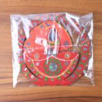 Handcrafted Wooden Decorative Diya Stand (1 Pc) - Full Detail by Nari Haat, Indian ethnic wear, women clothing, desig...