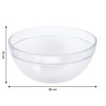 Transparent Idli Mixing & Serving Bowl | Textured Plastic Kitchen Bowl (1 Pc) - Fabric Detail by Nari Haat, Indian et...