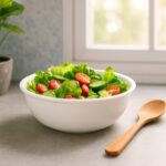 Plastic 6 Inch White Round Deep Serving Bowl (1 Pc) - Neckline Detail by Nari Haat, Indian ethnic wear, women clothin...