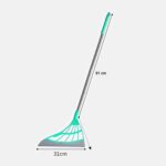 Durable Eco-Friendly Broom with Scraper - Fabric Detail by Nari Haat, Indian ethnic wear, women clothing, designer suit