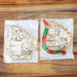 Leaf-Shaped Decorative Pooja Thali - (1 Pc) - Fabric Detail by Nari Haat, Indian ethnic wear, women clothing, designe...