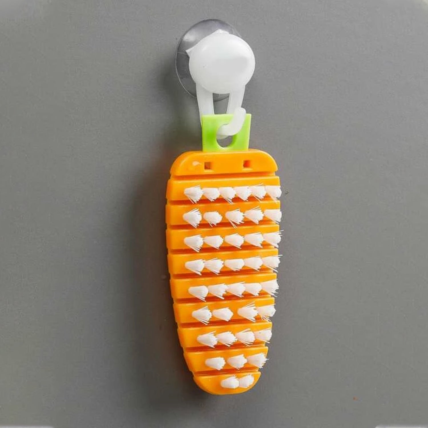 07_c9ac5563-573d-4a3d-9e45-f01d695b6f2e.jpg Vegetable Scrubbing Brush Non Toxic Fruit Brush Carrot Shape for Vegetables - Front View by Nari Haat, Indian ethnic ...