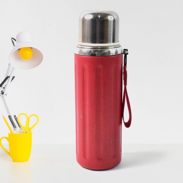 Stainless Steel Vacuum Insulated Water Bottle approx 800ml (1 Pc) - Front View by Nari Haat, Indian ethnic wear, wome...