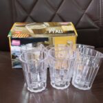 Supermom Plastic Chai Pyali Transparent Tea Glass Set (130ML / 6 Pc) - Full Detail by Nari Haat, Indian ethnic wear, ...