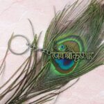 “Jai Shree Krishna” Text Metal Keychain (1 Pc) - Neckline Detail by Nari Haat, Indian ethnic wear, women clothing...