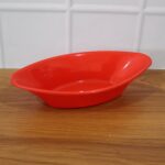 Plastic Marin Serving Bowl – Elegant Oval Deep Bowl (1 Pc / Red) - Full Detail by Nari Haat, Indian ethnic wear, wo...