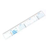 Multifunctional Transparent Plastic Geometry Ruler (1 Pc) - Sleeve Design by Nari Haat, Indian ethnic wear, women clo...