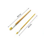 Brown Art Brush Set for Artists (Pack of 12) - Fabric Detail by Nari Haat, Indian ethnic wear, women clothing, design...