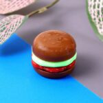 Mini Burger Shaped Toy for Kids (1 Pc) - Fabric Detail by Nari Haat, Indian ethnic wear, women clothing, designer suit
