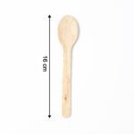 160mm Wooden Spoon – 30 Pcs Pack - Back View by Nari Haat, Indian ethnic wear, women clothing, designer suit
