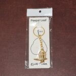 Shivling Golden Metal Keychain (1 Pc) - Full Detail by Nari Haat, Indian ethnic wear, women clothing, designer suit