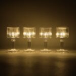 Set of 4 LED Crystal-Effect Table Lamps - Back View by Nari Haat, Indian ethnic wear, women clothing, designer suit