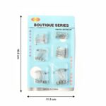 Multipurpose Metal Safety Pin Assortment Set - Neckline Detail by Nari Haat, Indian ethnic wear, women clothing, desi...