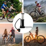 Compact Mini Foot-Operated Air Pump with Hose & Locking Valve Head - Neckline Detail by Nari Haat, Indian ethnic wear...