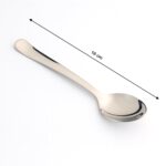 Stainless Steel Dining Spoon  / Baby Spoon - (1 Pc) - Fabric Detail by Nari Haat, Indian ethnic wear, women clothing,...