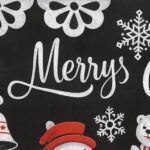 Christmas Theme Decorative Wall Sticker 90x60 cm – (1 Pc) - Back View by Nari Haat, Indian ethnic wear, women cloth...